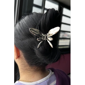 Gümüş Renk Yusufçuk Figürlü Mandal Toka