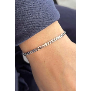 Gümüş Renk Zincir Bileklik (Unisex)