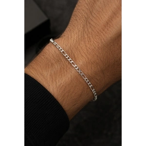 Gümüş Renk Zincir Çelik Bileklik (Unisex)