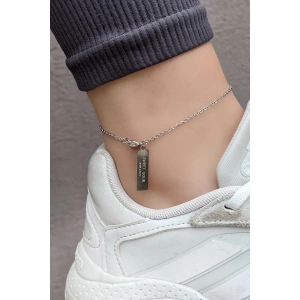 Gümüş Renk Zincir Çelik Halhal