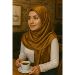 Hardal Renk Tafta Şal