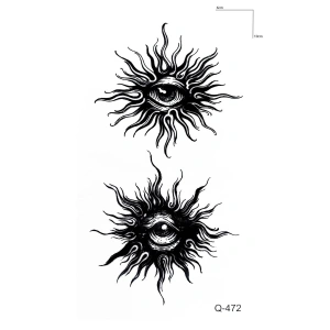 İkili Göz Mini Dövme Geçici Tattoo