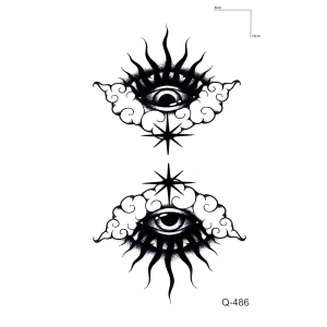 İkili Göz Mini Dövme Geçici Tattoo