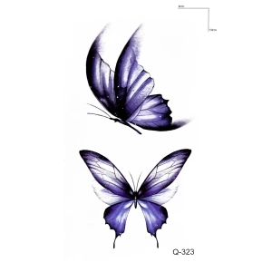 İkili Kelebek Mini Geçici Dövme Tattoo