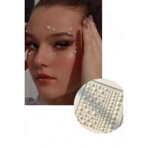 İncili Vücut, Saç Ve Yüz Taşı/ Yapışkanlı İncili Yüz Sticker