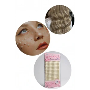 İncili Vücut, Saç Ve Yüz Taşı/ Yapışkanlı İncili Yüz Sticker