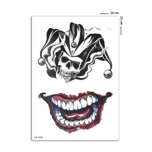 Joker Gülüşü Geçici Dövme Tattoo