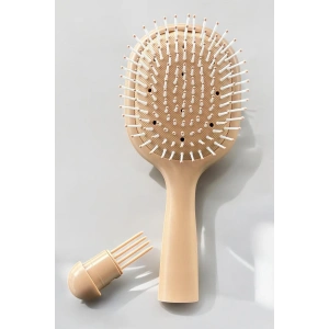 Kahve Renk Charm Takılabilen Saç Tarama Fırçası/ Tarak