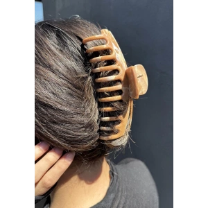 Kahve Renk Kemik Mandal Toka