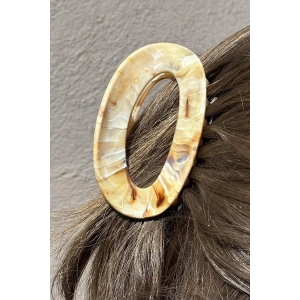 Kahve Renk Mermer Desenli Kemik Mandal Toka