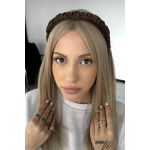 Kahve Renk Taş Detaylı Taç