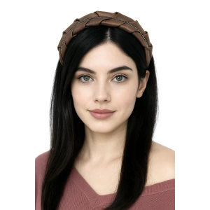 Kahve Renk Taş Detaylı Taç