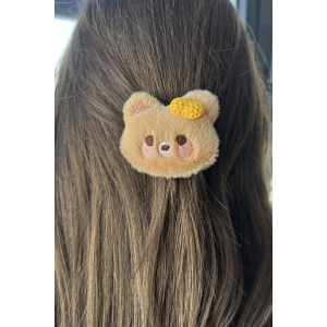 Kahverengi Ayıcık Figürlü Yan Toka