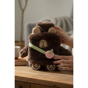 Kahverengi Kapibara Figürlü Peluş Sıcak Su Torbası