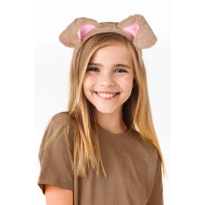 Kahverengi Köpek Kulağı Figürlü Peluş Taç