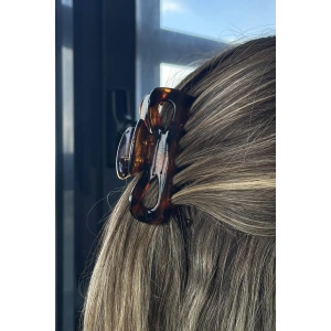 Kahverengi Leopar Desenli Mandal Toka