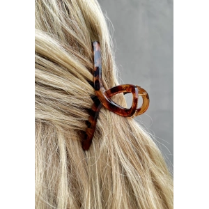 Kahverengi Leopar Desenli Mandal Toka