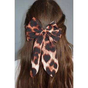 Kahverengi Leopar Desenli Pens Toka