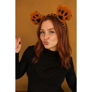 Kahverengi Pati Figürlü Peluş Taç