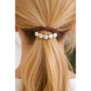 Kahverengi Taşlı Lastik Toka