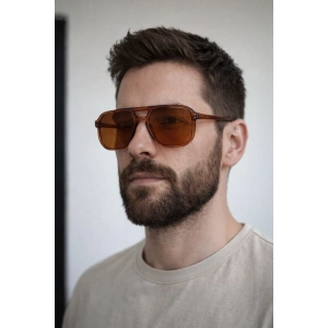 Kahverengi Unisex Güneş Gözlük