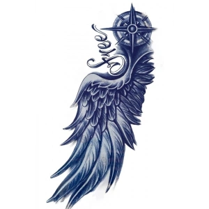 Kanat Sonradan Kararan Yarı Kalıcı Geçici Dövme Tattoo