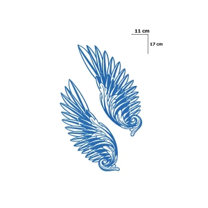 Kanat Sonradan Kararan Yarı Kalıcı Geçici Dövme Tattoo