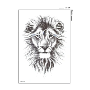 Kaplanlı Kız Geçici Dövme Tattoo