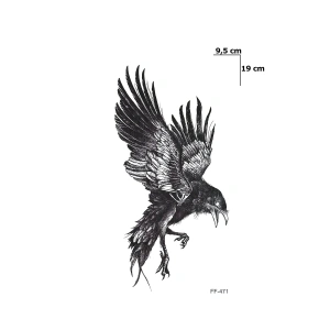 Karga Geçici Dövme Tattoo