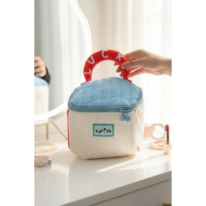 Karikatür Desen Seyahat Makyaj Çantası