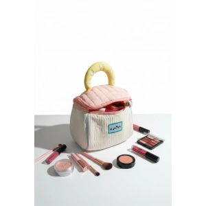 Karikatür Desen Seyahat Makyaj Çantası