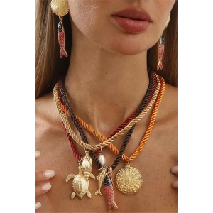 Karışık Figürlü 4lü Kolye Set