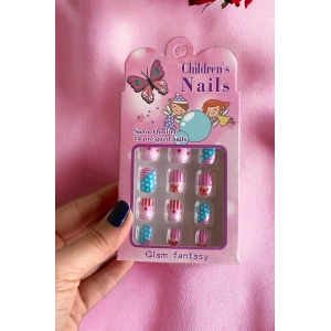 Karışık Figürlü Çocuk Takma Tırnak