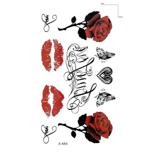 Karışık Gül Geçici Dövme Tattoo