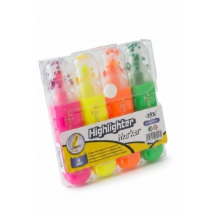 Karışık Renk 4lü Neon Fosforlu Kalem