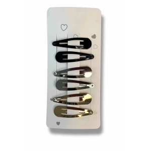 Karışık Renk 6lı Yan Toka Set