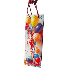 Karışık Renk Balon Figürlü Karton Çanta