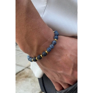 Karışık Renk Boncuk Figürlü Erkek Bileklik