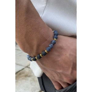 Karışık Renk Boncuk Figürlü Erkek Bileklik