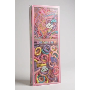 Karışık Renk Çocuk Havlu Toka Ve Saç Lastiği Set