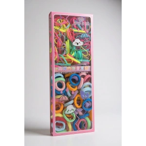 Karışık Renk Çocuk Havlu Toka Ve Saç Lastiği Set