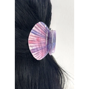 Karışık Renk Deniz Kabuğu Figürlü Kemik Mandal Toka