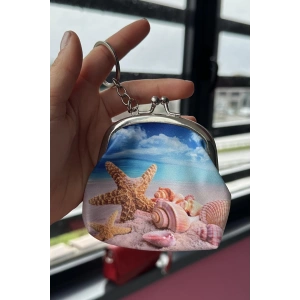 Karışık Renk Deniz Yıldız Figürlü Cüzdan/Anahtarlık