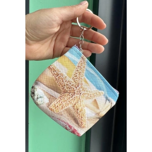 Karışık Renk Deniz Yıldızı Figürlü Anahtarlık /Cüzdan