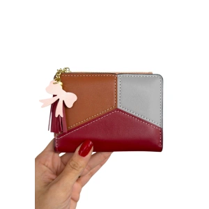 Karışık Renk Deri Kadın Cüzdan