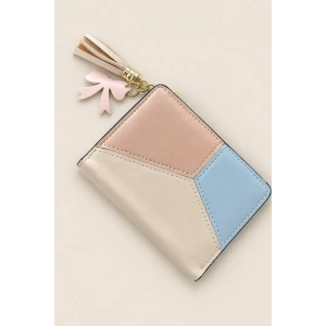 Karışık Renk Deri Kadın Cüzdan