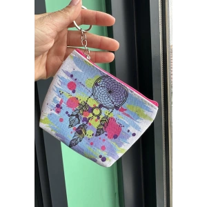 Karışık Renk Düş Kapanı Figürlü Cüzdan/ Anahtarlık