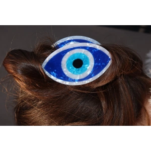 Karışık Renk Göz Figürlü Mandal Toka