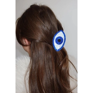 Karışık Renk Göz Figürlü Mandal Toka