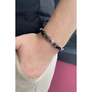 Karışık Renk Hematit Erkek Bileklik